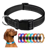 Collar Reflectante Ajustable Paseos Nocturnos Para Perros