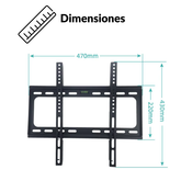 Soporte TV Mural Universal 26" a 63" | Hasta 75 kg