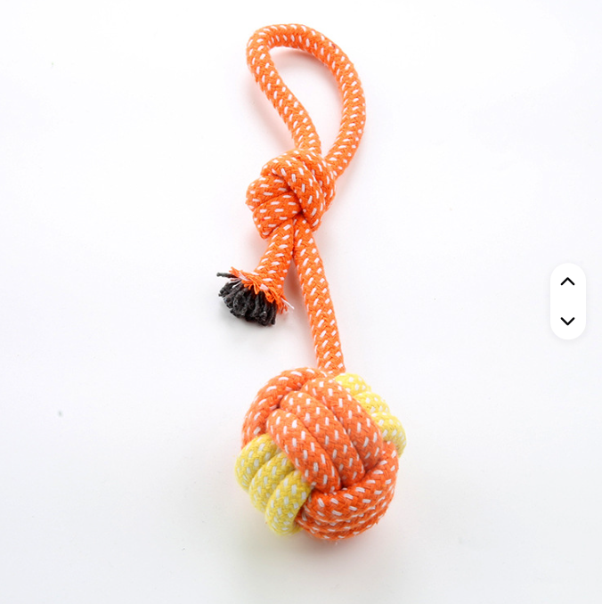 Juguete pelota cuerda nudo perro