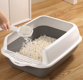 Arenero Caja Sanitaria Mediana Para Gatos Mascotas