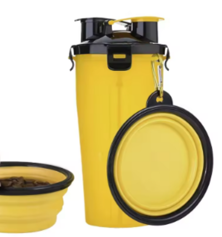 Imagen de producto Botellón de agua + plato plegable Amarillo