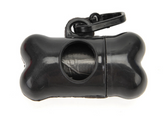 Dispensador De Bolsas Para Perros Portátil Con Clip - Forma De Hueso