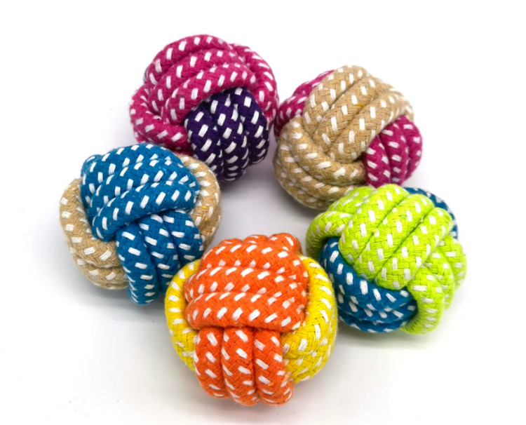 Juguete pelota cuerda perro