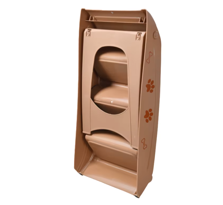 Escalera para Mascotas de 4 Peldaños | Ideal para Perros Pequeños y Gatos Senior