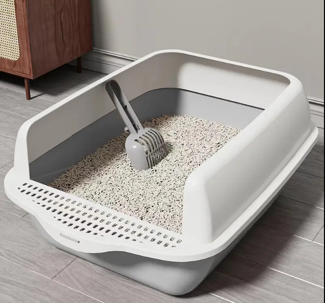 Arenero Caja Sanitaria Mediana Para Gatos Mascotas