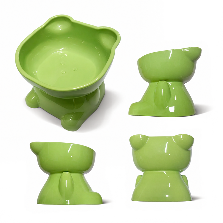 Plato Elevado Ergonómico para Mascotas | Ideal para Gatos y Perros Pequeños