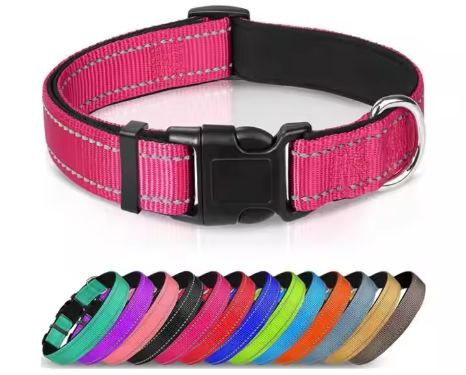 Imagen de producto Collar Reflectante Ajustable Para Perros S Rosado