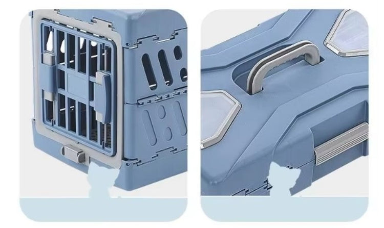 Imagen de producto Jaula Transportadora Plegable 48*39*32cm Azul