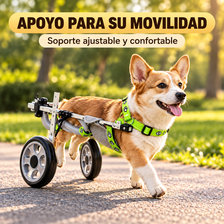 Silla De Ruedas Para Mascotas Ajustable 6 A 9 Kg